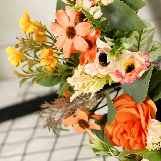 Einfacher DIY Frühlingsblumenkranz Mit Willkommensschild